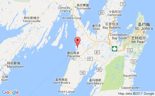 加拿大港口希普港ship harbour港口地图