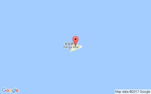 复活节岛港口地图