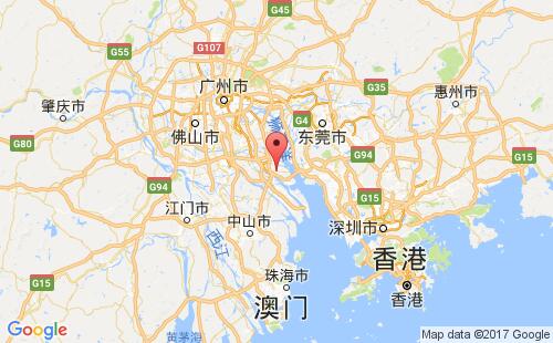 南沙,广州港口地图