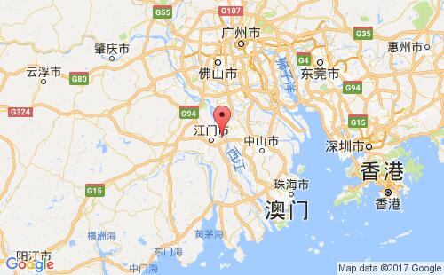 中国港口外海,江门waihai,jiangmen港口地图