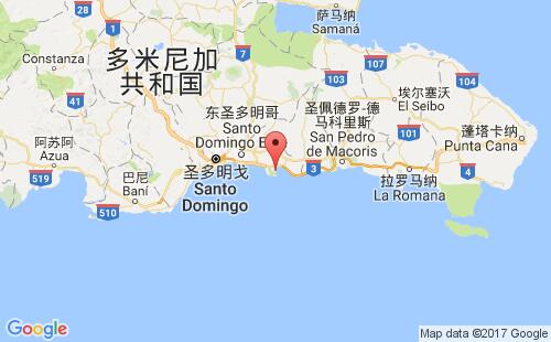 多米尼加港口考塞多caucedo港口地图