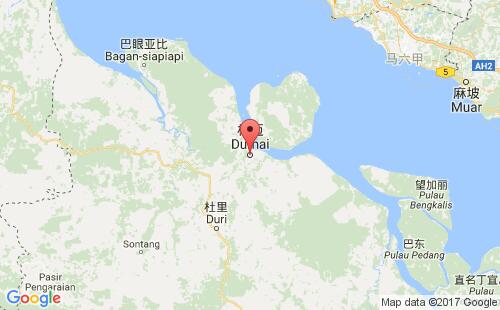 印度尼西亚(印尼)港口杜迈dumai港口地图