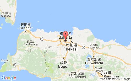 印度尼西亚(印尼)港口雅加达jakarta港口地图