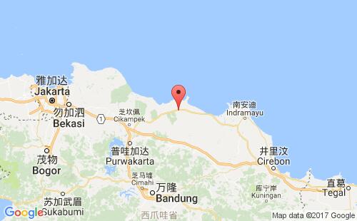 印度尼西亚(印尼)港口帕马努坎pamanukan港口地图