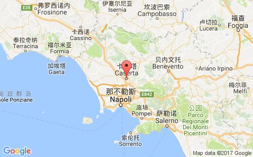意大利港口卡塞塔caserta港口地图