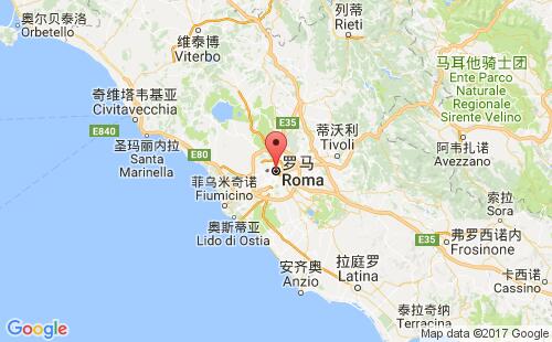 意大利港口罗马roma港口地图
