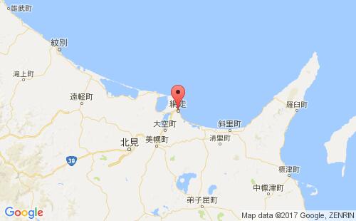 日本港口网走abashiri港口地图