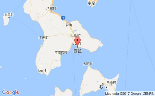 函馆港口地图