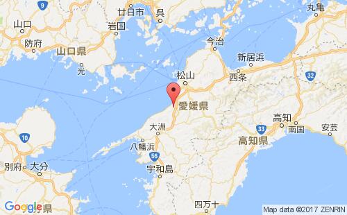 日本港口伊予三岛iyo mishima港口地图