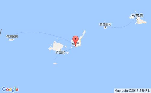 日本港口石垣ishigaki港口地图