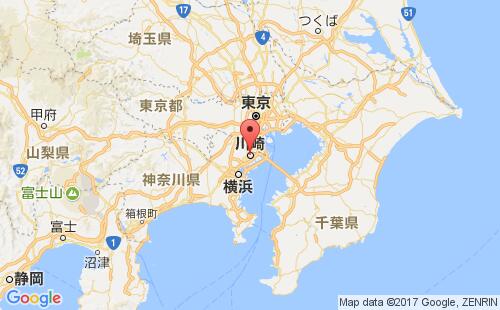 日本港口川崎kawasaki港口地图