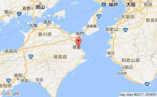 日本港口小松岛komatsushima港口地图