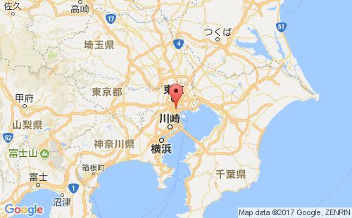 日本港口芝浦shibaura港口地图