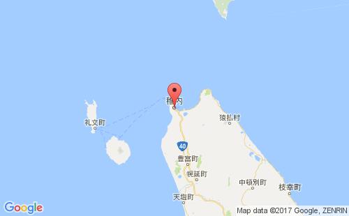日本港口稚内wakkanai港口地图