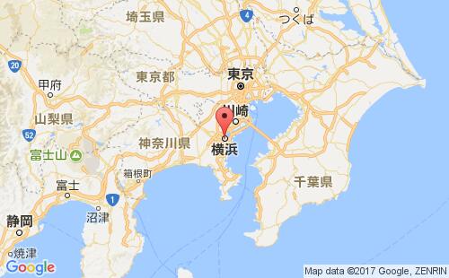 日本港口横滨yokohama港口地图