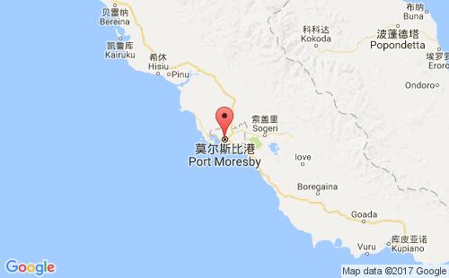 巴布亚新几内亚港口莫尔兹比港port moresby港口地图