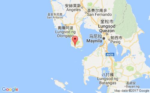 菲律宾港口马里韦莱斯mariveles港口地图