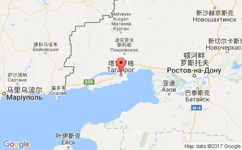 俄罗斯港口塔甘罗格taganrog港口地图