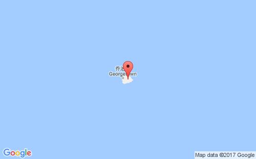 圣赫勒拿港口阿森松岛ascension island港口地图