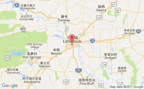 美国港口小石城little rock,ar港口地图