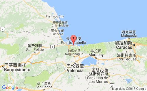 委内瑞拉港口卡贝略港puerto cabello港口地图