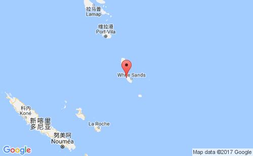 瓦努阿图港口地图