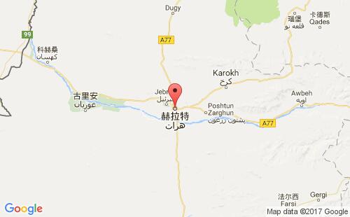 赫拉特港口地图