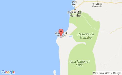 安哥拉港口亚历山大港porto alexandre港口地图