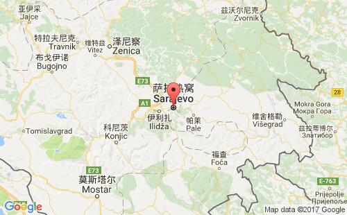 波黑港口萨拉热窝sarajevo港口地图