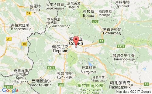 保加利亚港口索非亚sofia港口地图