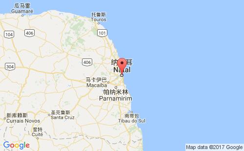 巴西港口纳塔尔natal港口地图