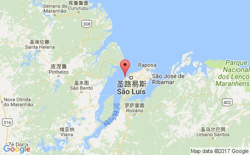 巴西港口马德里亚角ponta da madeira港口地图