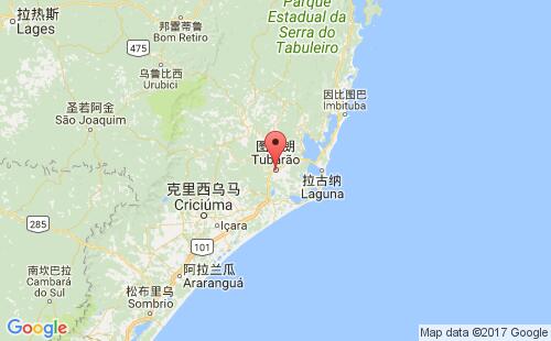 巴西港口图巴朗tubarao港口地图