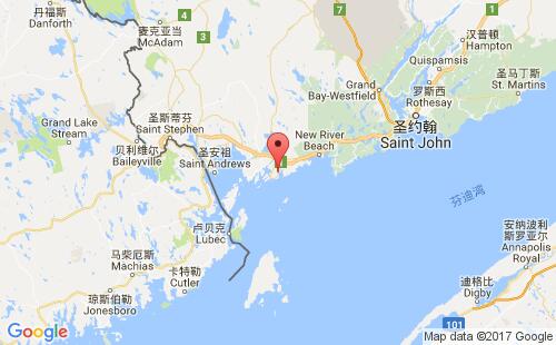 加拿大港口比弗港beaver harbour港口地图