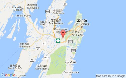 加拿大港口霍利鲁德holyrood港口地图