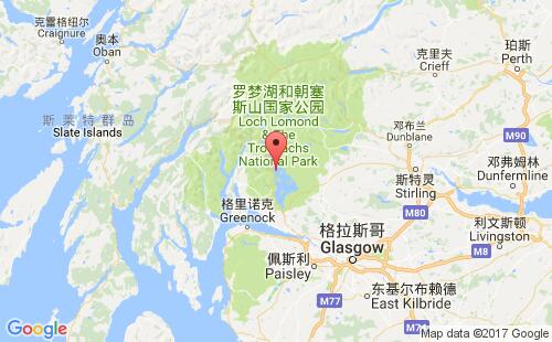 加拿大港口洛蒙德lomond港口地图