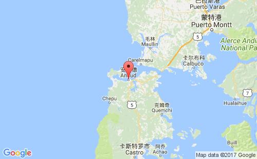 智利港口安库德ancud港口地图