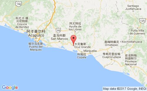 智利港口克鲁斯格兰德cruz grande港口地图