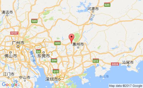 博罗,惠州港口地图