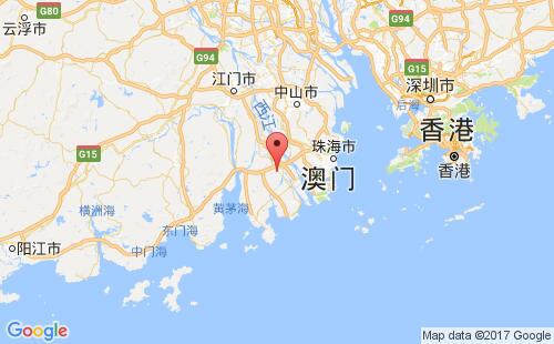 中国港口斗门,珠海doumen,zhuhai港口地图
