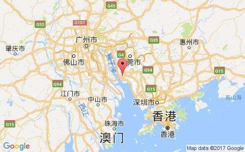 中国港口虎门,东莞humen港口地图