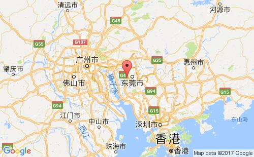 中国港口龙通,东莞long tong,dongguan港口地图