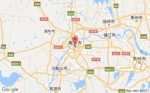 中国港口南京nanjing港口地图