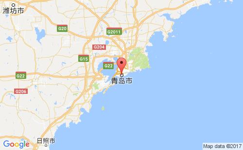 中国港口青岛qingdao港口地图