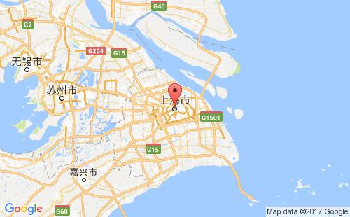中国港口上海shanghai港口地图