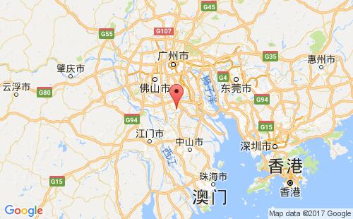 中国港口顺德shunde港口地图