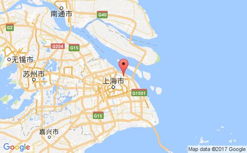 中国港口外高桥,上海waigaoqiao港口地图