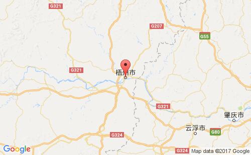 中国港口梧州wuzhou港口地图