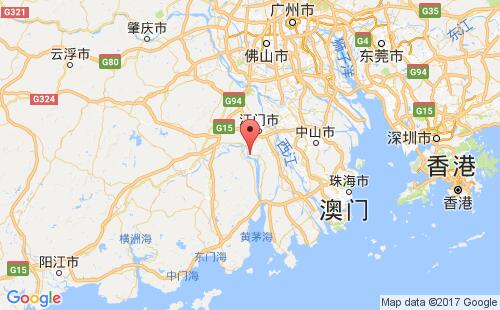 新会,江门港口地图
