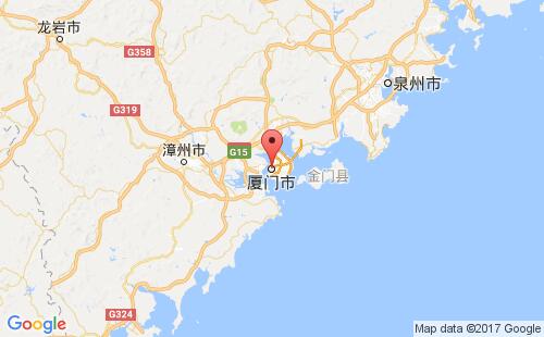 中国港口厦门xiamen港口地图